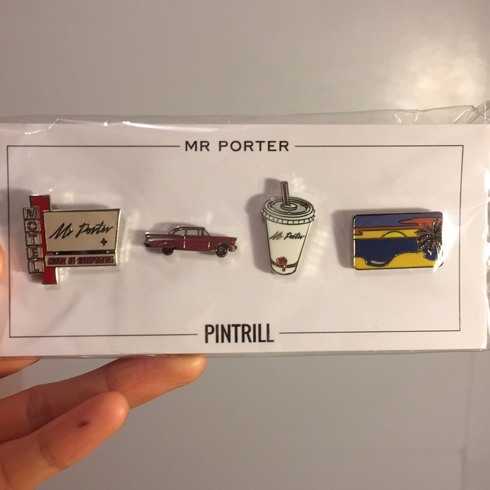 Brand New MR PORTER x PINTRILL pins